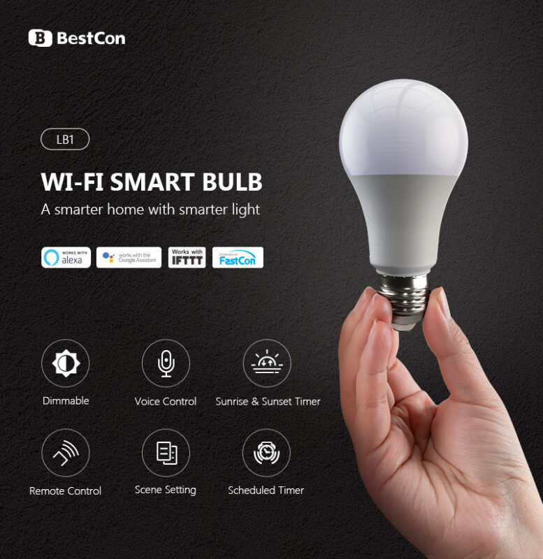 Broadlink BestCon LB1 Wifi Smart Bulb Smart Home Remote Control Dimmable Light Bulb E27 Base 6.5W 220V Broadlink APP &mdash; 12390624638_144260275