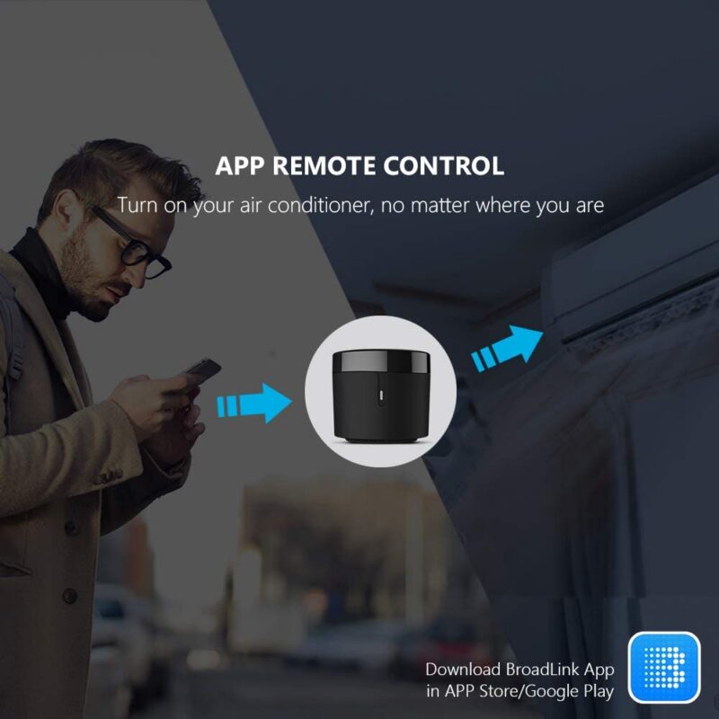 BroadLink RM4 Mini IR Universal Remote Smart Hub &ndash; WiFi IR Blaster For TV Remote, Smart AC Controller, Works With Alexa/Google Home/IFTTT &mdash; 510g3jAJUmL._AC_SL1000_