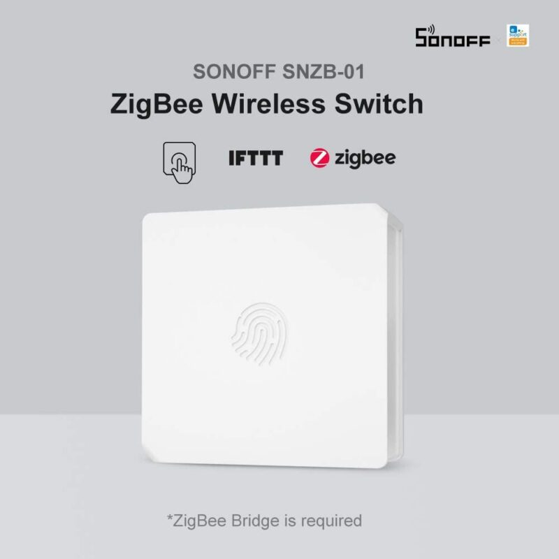 SONOFF SNZB-01 Zigbee Wireless Switch Three Actions Hand Button One-Tap Pairing Customize Button Actions &mdash; 51FOY9JW3qL._AC_SL1000_