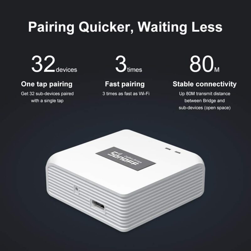 SONOFF ZBBridge Smart Zigbee Bridge Between ZigBee And Wi-Fi Devices EWeLink APP Wireless Remote Control Smart Scene Alexa &mdash; 61FBSrE4-qL._SL1000_