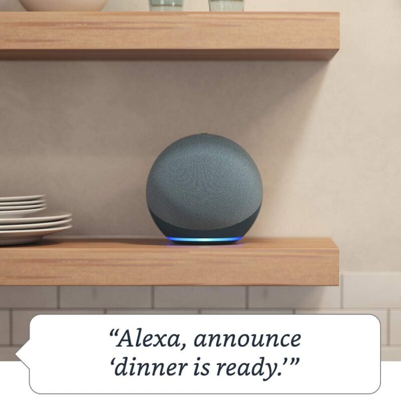 Amazon Echo 4 (4th Gen / 2020) &ndash; Smart speaker with premium sound, smart home hub, and Alexa (Smarter Home) &mdash; 61MHd2+jZKL._AC_SL1000_