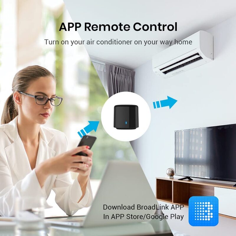 Broadlink Bestcon RM4C Mini Universal IR Blaster WiFi Infrared Remote Control Supports Alexa Google Home (Smarter Home) &mdash; 61NM81h9xsL._AC_SL1000_