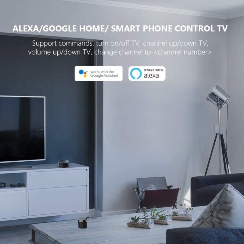 BroadLink RM4 Mini IR Universal Remote Smart Hub &ndash; WiFi IR Blaster For TV Remote, Smart AC Controller, Works With Alexa/Google Home/IFTTT &mdash; 61aHS0T2Y4L._AC_SL1000_