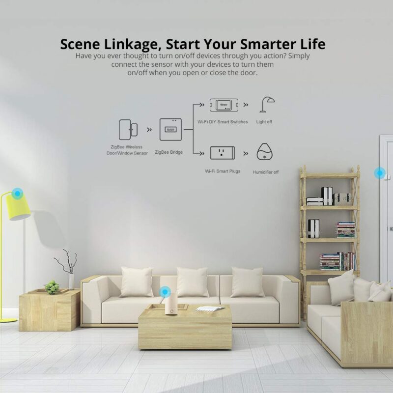 SONOFF SNZB-04 ZigBee Wireless Door/Window Sensor Magnetic Alarm Security System EWeLink APP &mdash; 61hy0Te54zL._SL1000_