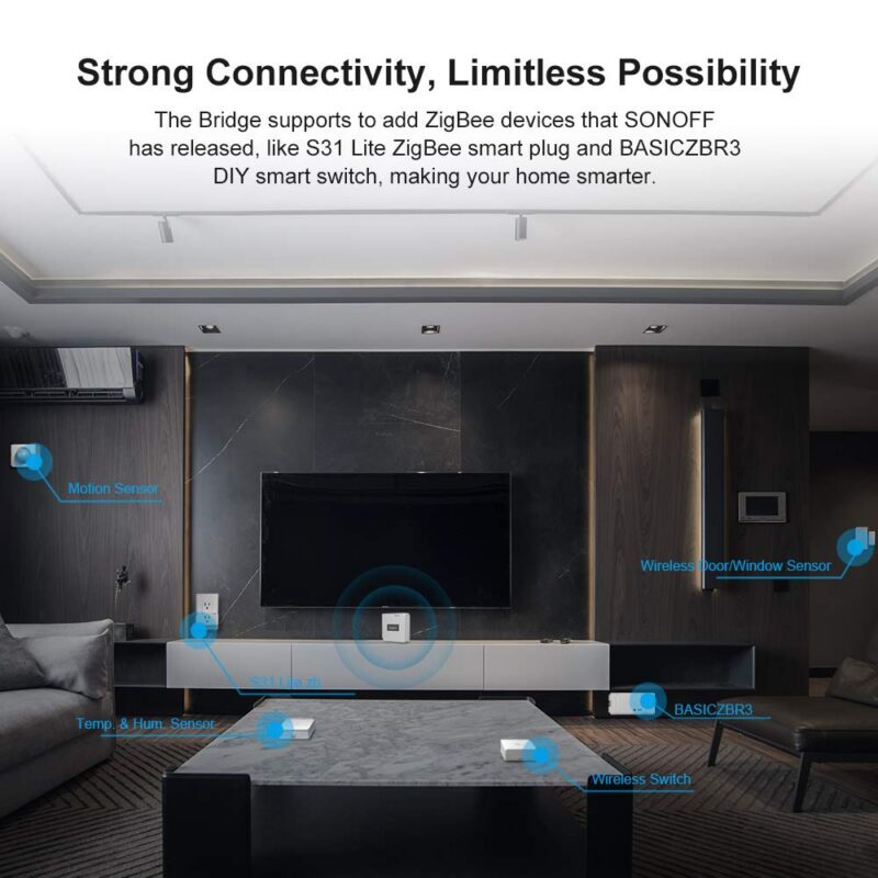 SONOFF ZBBridge Smart Zigbee Bridge Between ZigBee And Wi-Fi Devices EWeLink APP Wireless Remote Control Smart Scene Alexa &mdash; 61n6XwxD9XL._SL1000_
