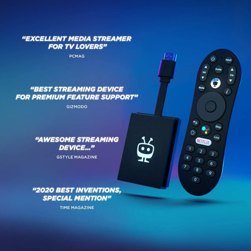 TiVo Stream 4K &ndash; Every Streaming App and Live TV on One Screen &ndash; 4K UHD, Dolby Vision HDR and Dolby Atmos Sound &ndash; Powered by Android TV &ndash; Plug-In Smart TV, One size &mdash; 71j4hAPtzLL._AC_SL1500_