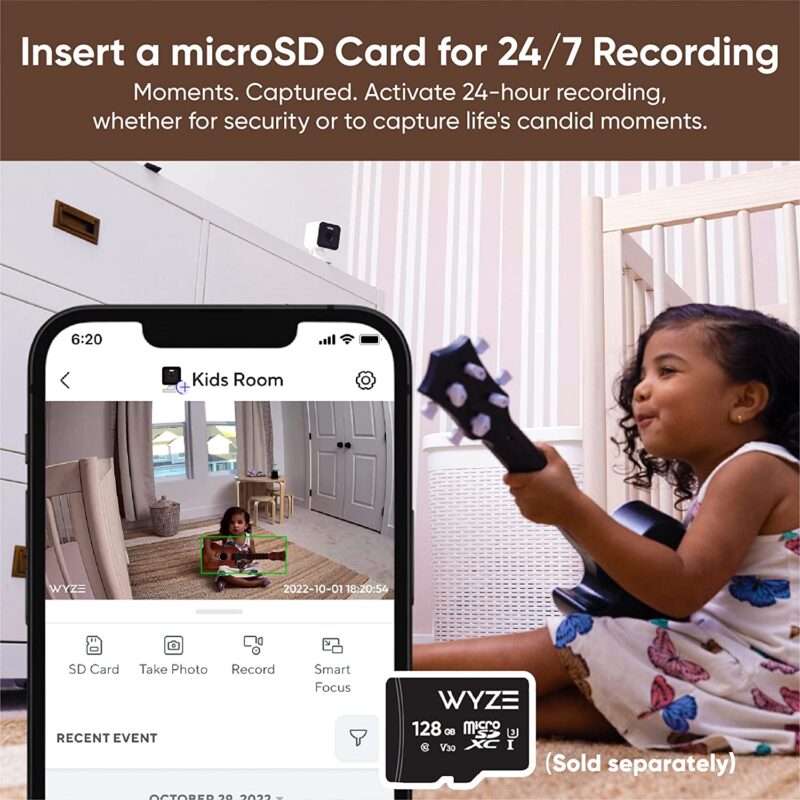 WYZE Cam v3 Pro 2K Indoor/Outdoor Wi-Fi Security Camera with Color Night Vision, Edge AI, Integrated Spotlight & Siren, 2-Way Audio, Compatible with Alexa & Google Assistant, White &mdash; 81leIrIG3zL._AC_SL1500_