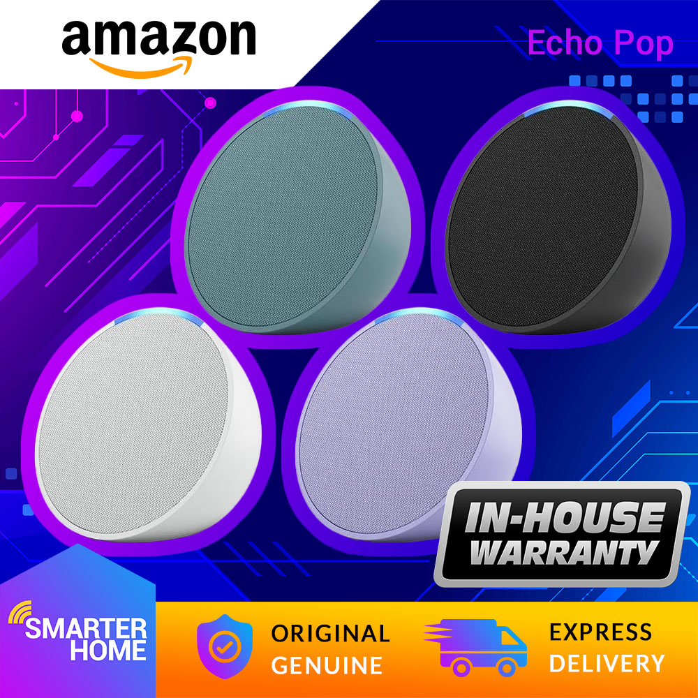 Amazon Echo Pop | Full sound compact smart speaker with Alexa