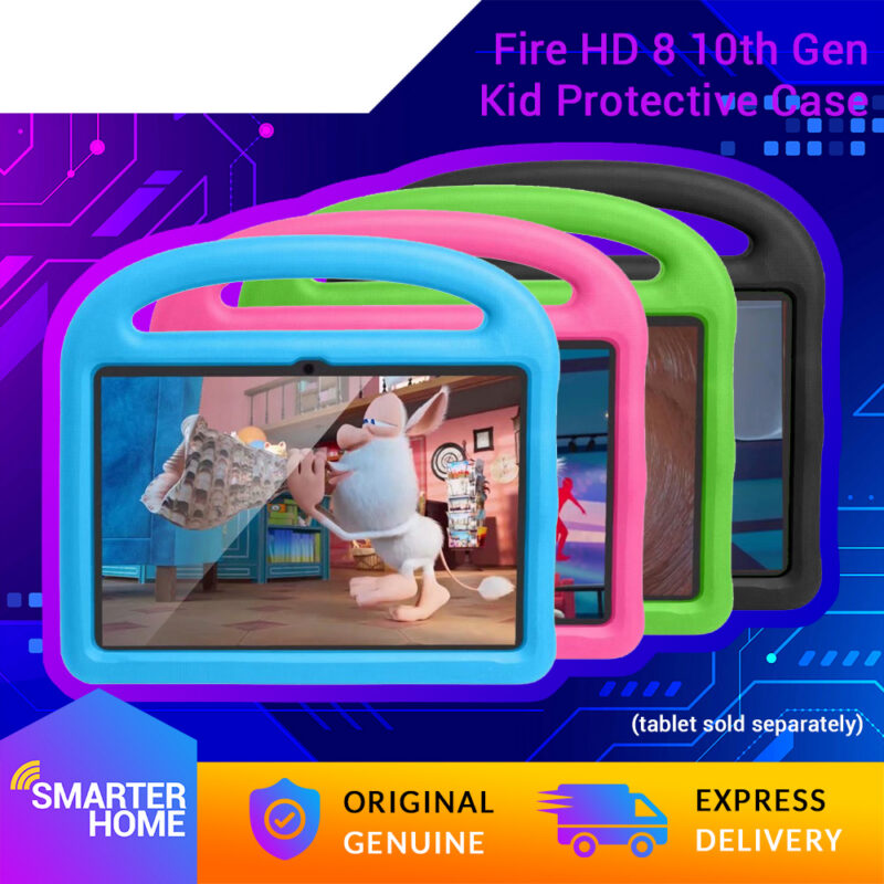 Kid Case For Amazon Fire HD 8 / Fire HD 8 Plus (10th Generation, 2020) Kids Case Shock Proof Foam Protective Shell With Handle & Stand &mdash; fire-hd-8-2020-kid-case